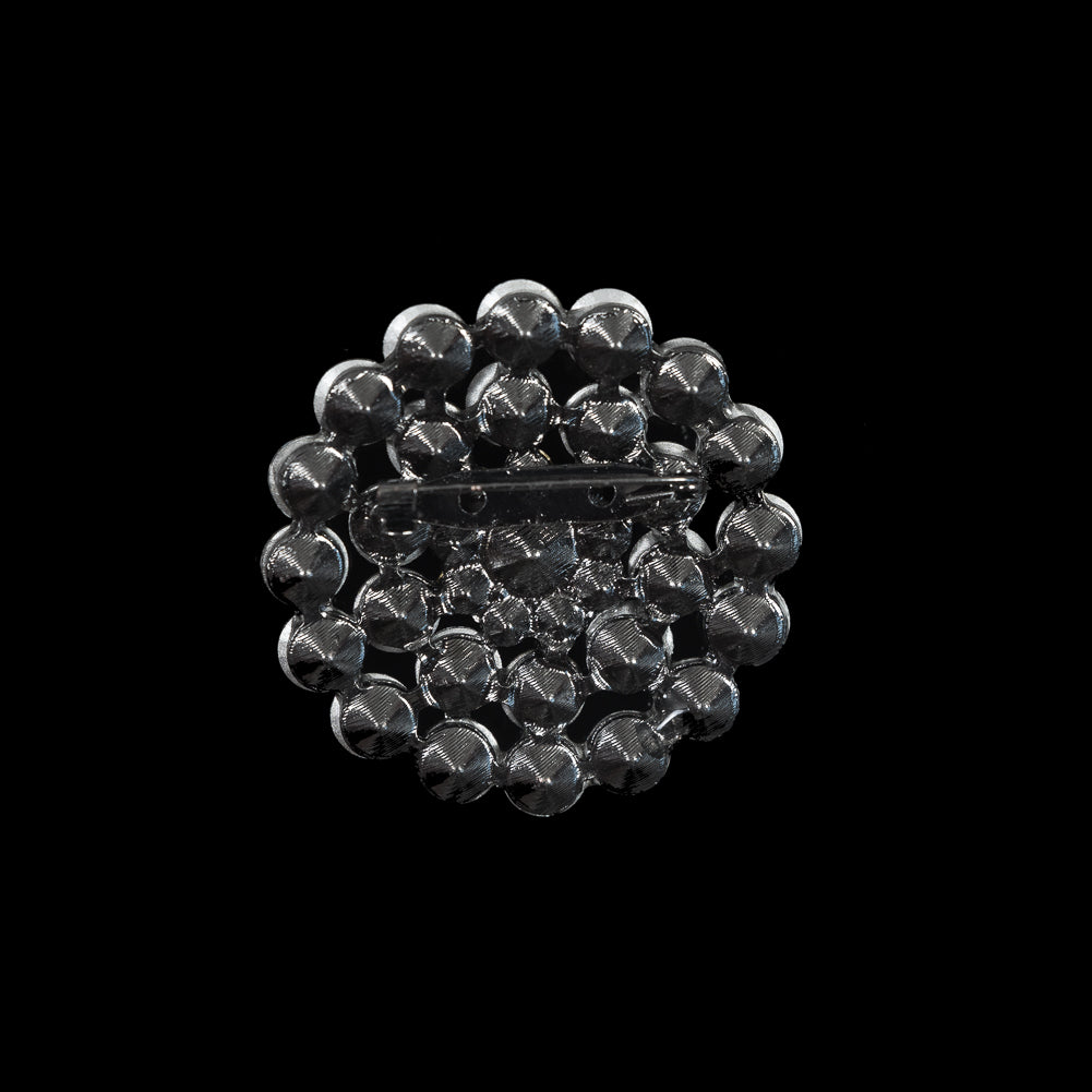 Italian Silver Crystal Brooch - 2 - Detail