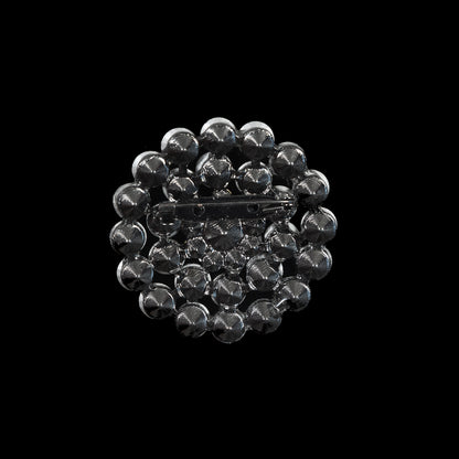 Italian Silver Crystal Brooch - 2 - Detail