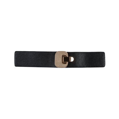 Italian Black and Gold Snap Closure - 5.5"