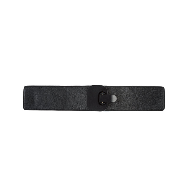 Italian Black on Black Snap Closure - 5.5
