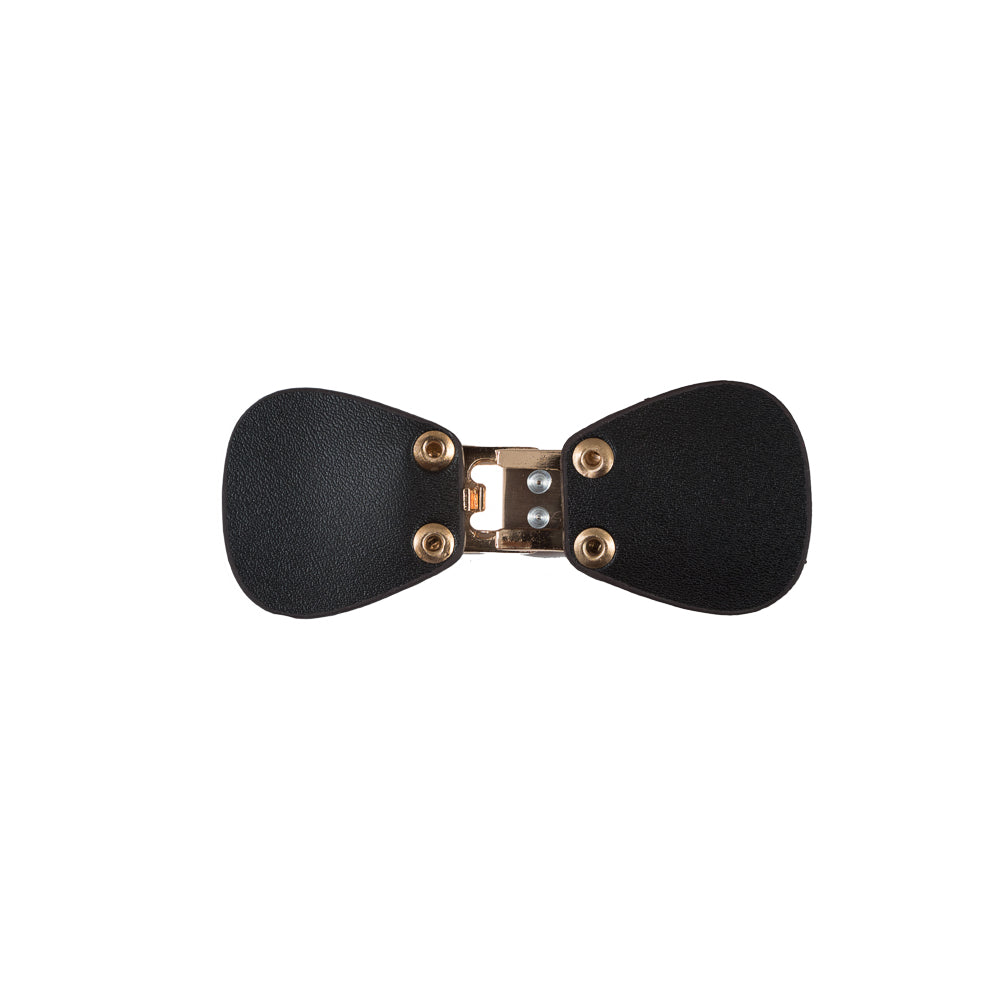 Italian Black and Gold Clasp Closure - 4" Detail