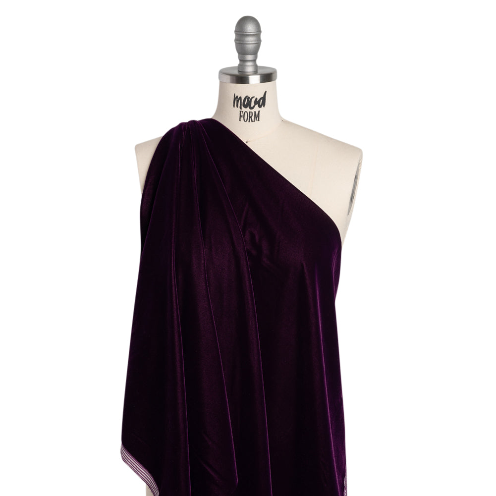 Polyester Micro Velvet - Plum - Drape