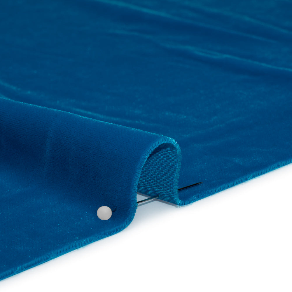 Polyester Micro Velvet - Turquoise - Detail