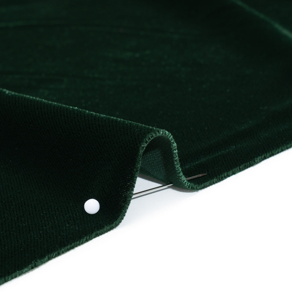 Polyester Micro Velvet - Hunter Green - Detail