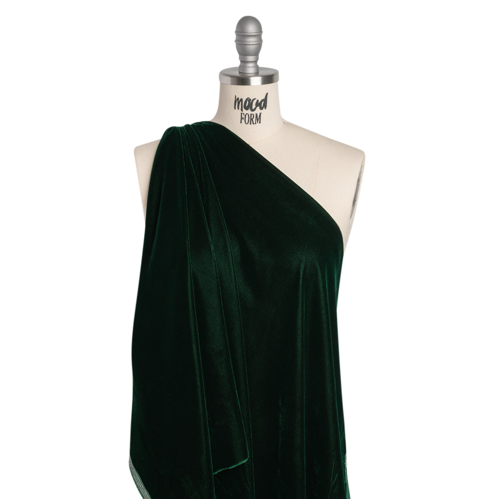 Polyester Micro Velvet - Hunter Green - Drape