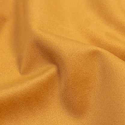 Honey Yellow Creamy Polyester Velvet - Detail