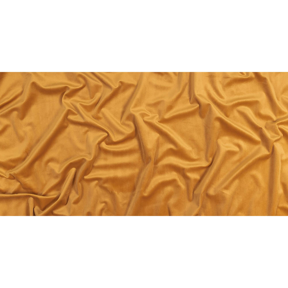 Honey Yellow Creamy Polyester Velvet - Full