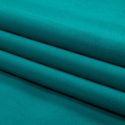 Harbor Blue Creamy Polyester Velvet - Folded