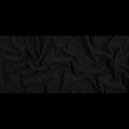 Black No Pill Polyester Fleece - Folded