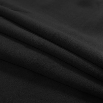 Black No Pill Polyester Fleece - Detail