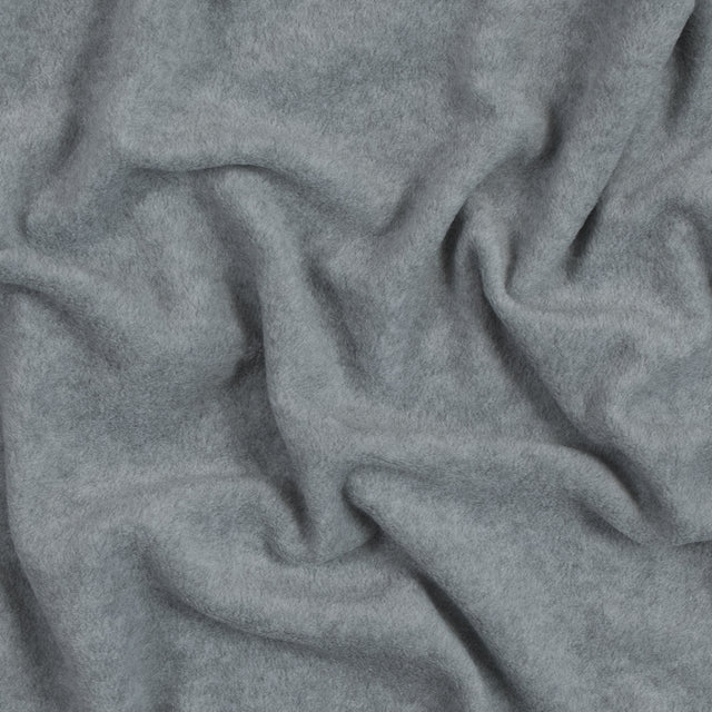 No-Pill Polyester Fleece - Heather Gray - Shropshire Collection