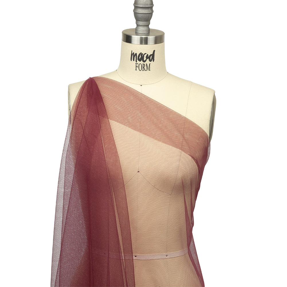 Soft Nylon Tulle - Wine - Leonardo Collection Detail