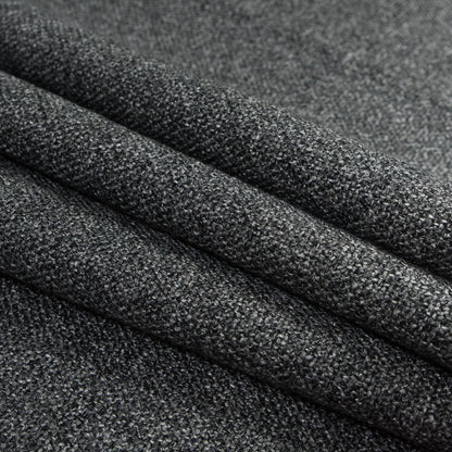 Charcoal Upholstery Tweed - Folded
