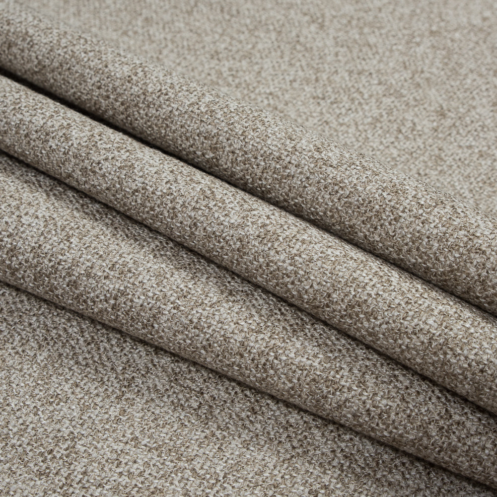 Light Beige and White Upholstery Tweed Folded