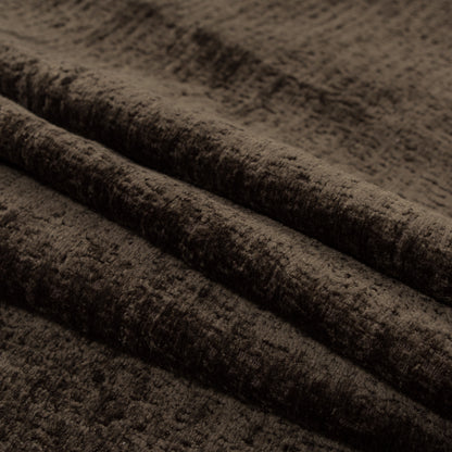 Chocolate Home Decor Chenille Folded