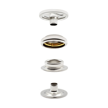 Dritz Heavy Duty Snap Fastener Kit with Tools - Nickel - 7 Sets Folded