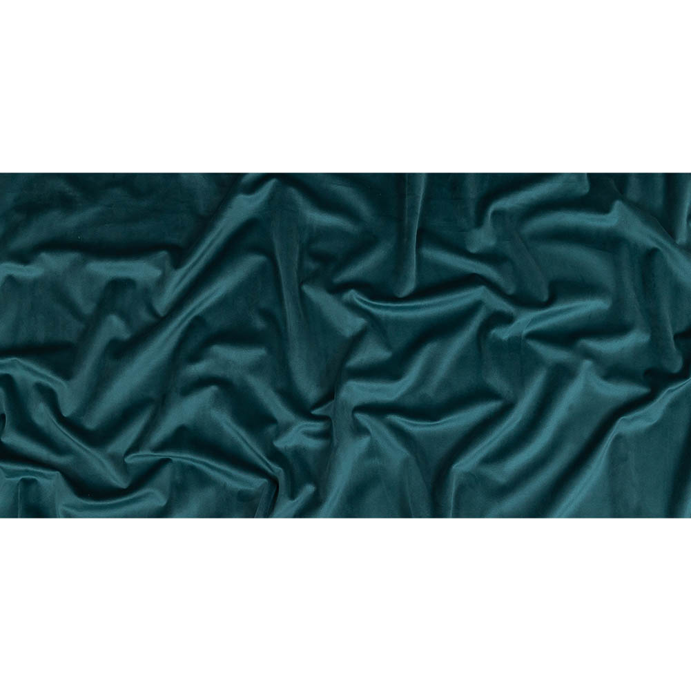 Dusk Blue Creamy Polyester Velvet - Full