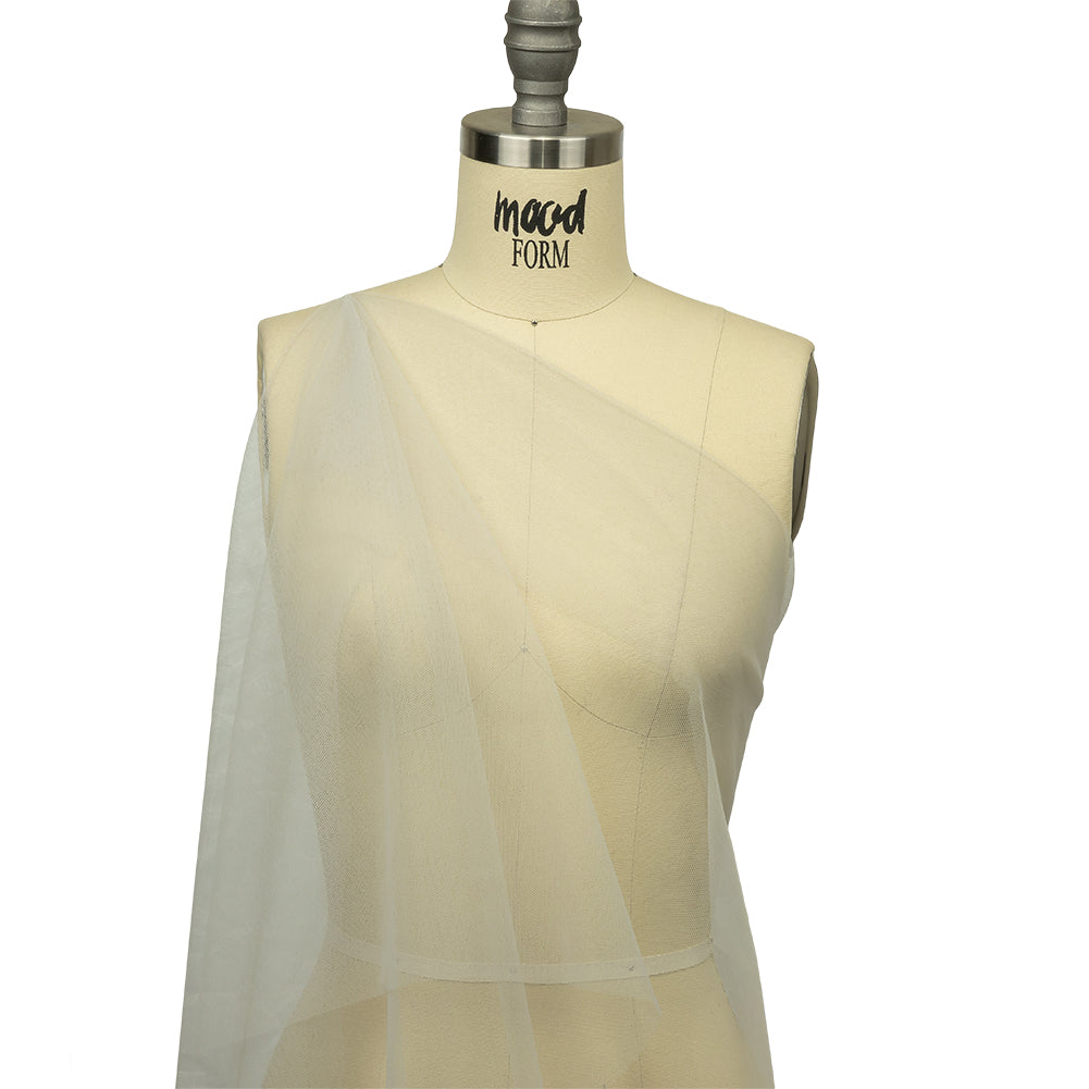 Gray Leonardo Soft Nylon Tulle - Detail
