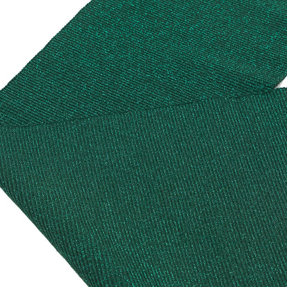Dark Green Sparkle Rib Knit Trim - 7 x 29 - Detail