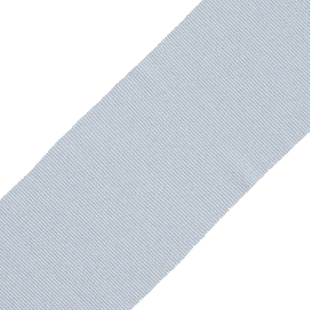 Silver Sparkle Rib Knit Trim - 7" x 29" Detail