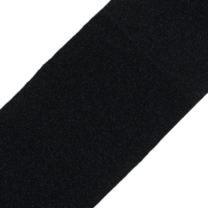 Black Sparkle Rib Knit Trim - 7 x 29 - Detail