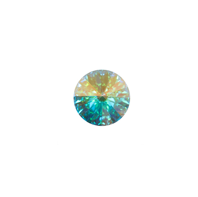 Swarovski Iridescent Crystal Shank Back Button - 18L/11.5mm
