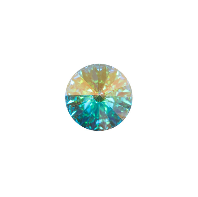 Swarovski Iridescent Crystal Shank Back Button - 20L/12.5mm
