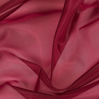 Stiff Polyester Organdy - Wine - Rhiannon Collection