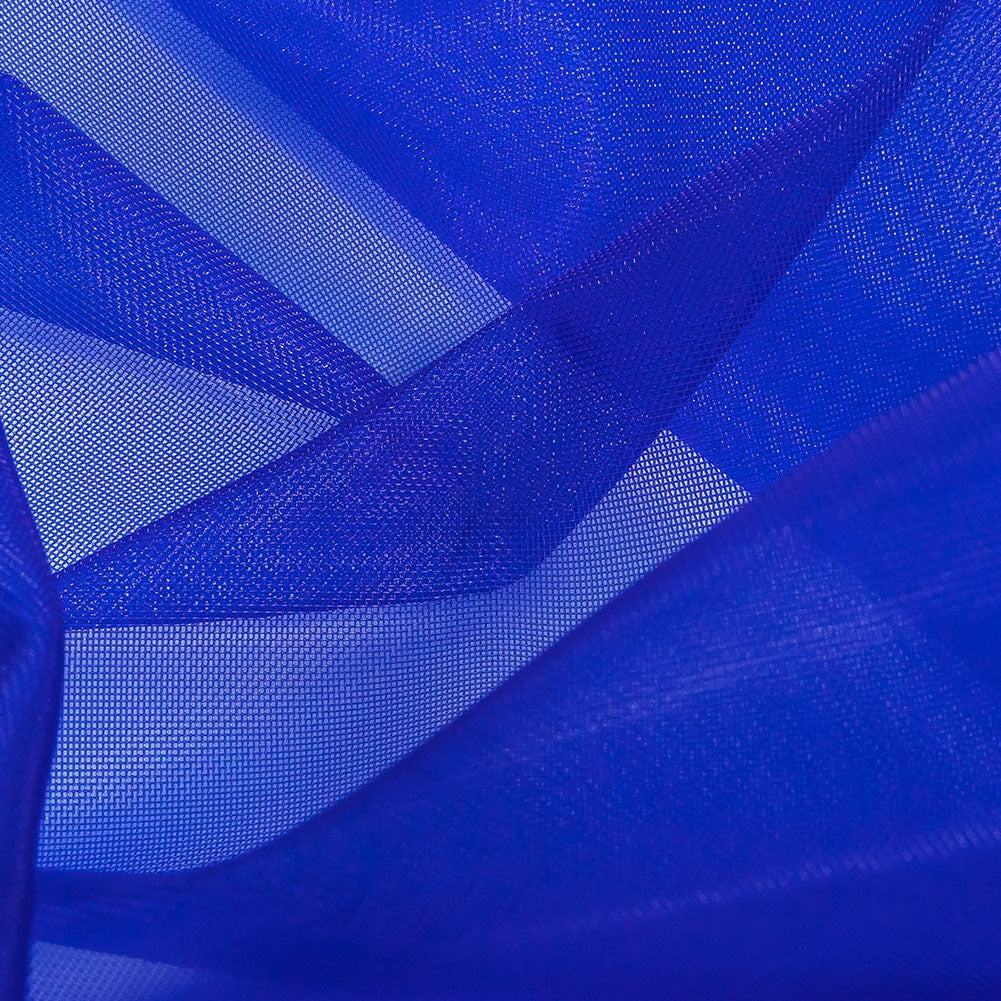 Rhiannon Royal Stiff Polyester Organdy - Folded