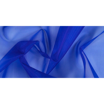 Rhiannon Royal Stiff Polyester Organdy - Drape