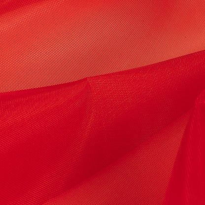 Stiff Polyester Organdy - Red - Rhiannon Collection Folded