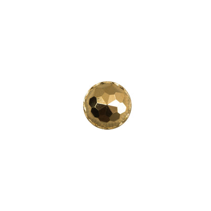 Italian Gold Plated Bevel-Cut Button - 14L/9mm