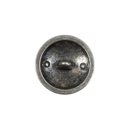 Italian Old Silver Military Shank Back Button - 32L/20mm Detail