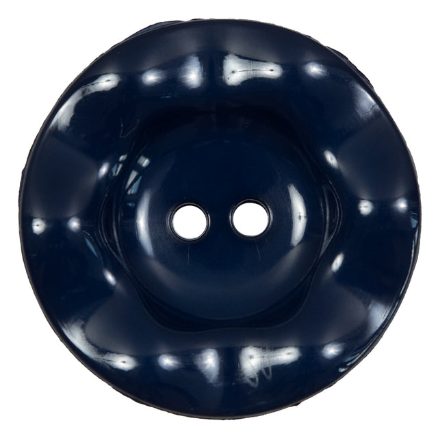 Italian Navy Wavy Plastic 2-Hole - 60L/38mm