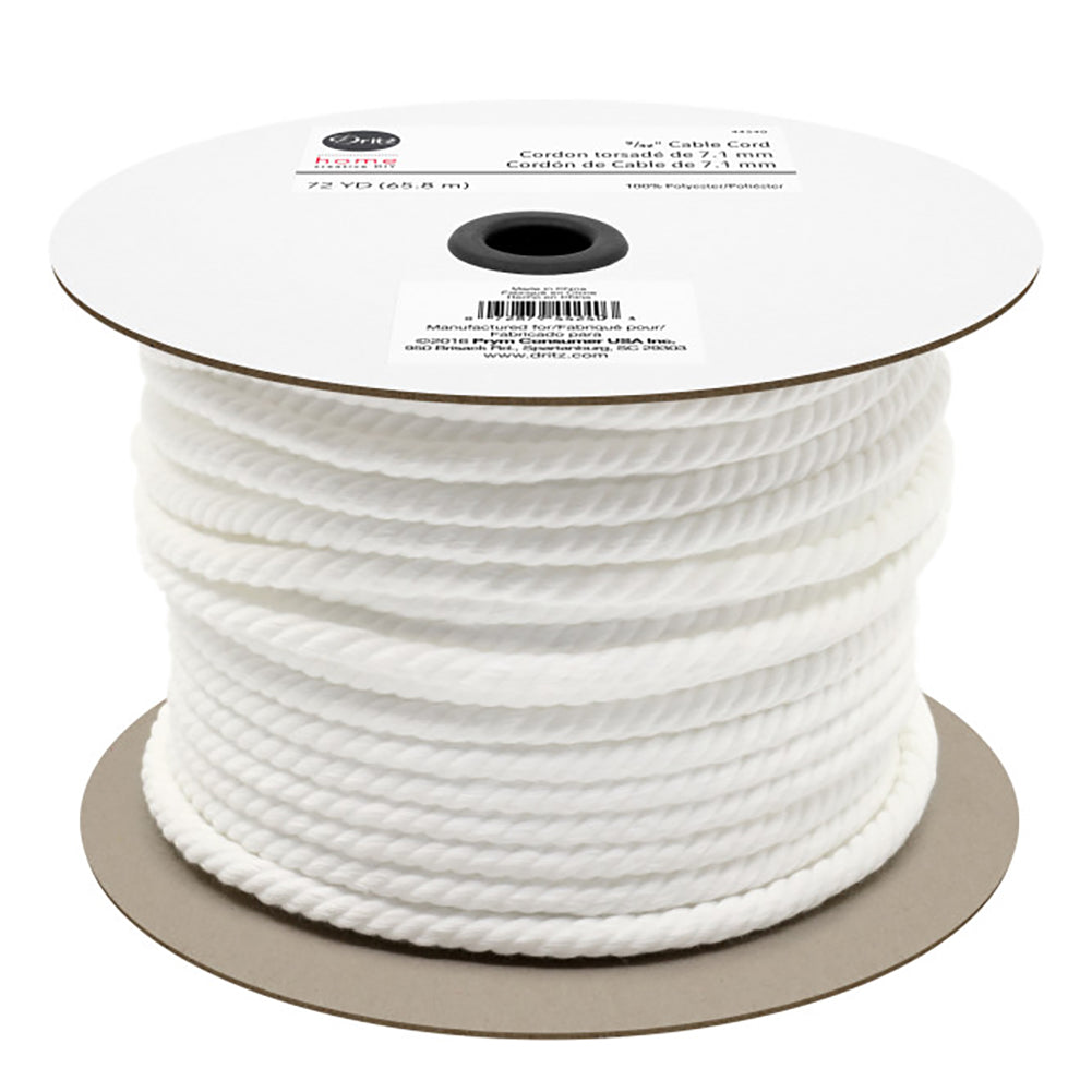 Dritz Home 9/32" Cable Cord - White - 72yds