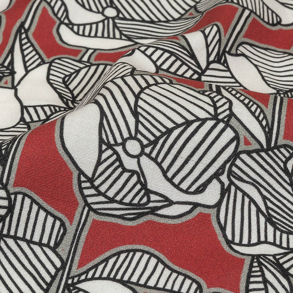 Mood Exclusive Floating World Stretch Cotton Poplin - Detail