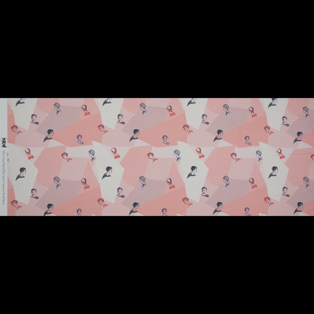 Mood Exclusive Les Femmes en PoisPink Cotton Poplin - Folded