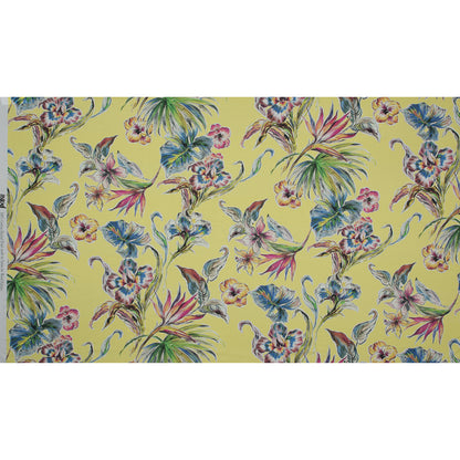 Cotton Poplin - Vibrant Yellow Floral - Creativite Epanouie Print - Mood Exclusive Avenable Collection Folded