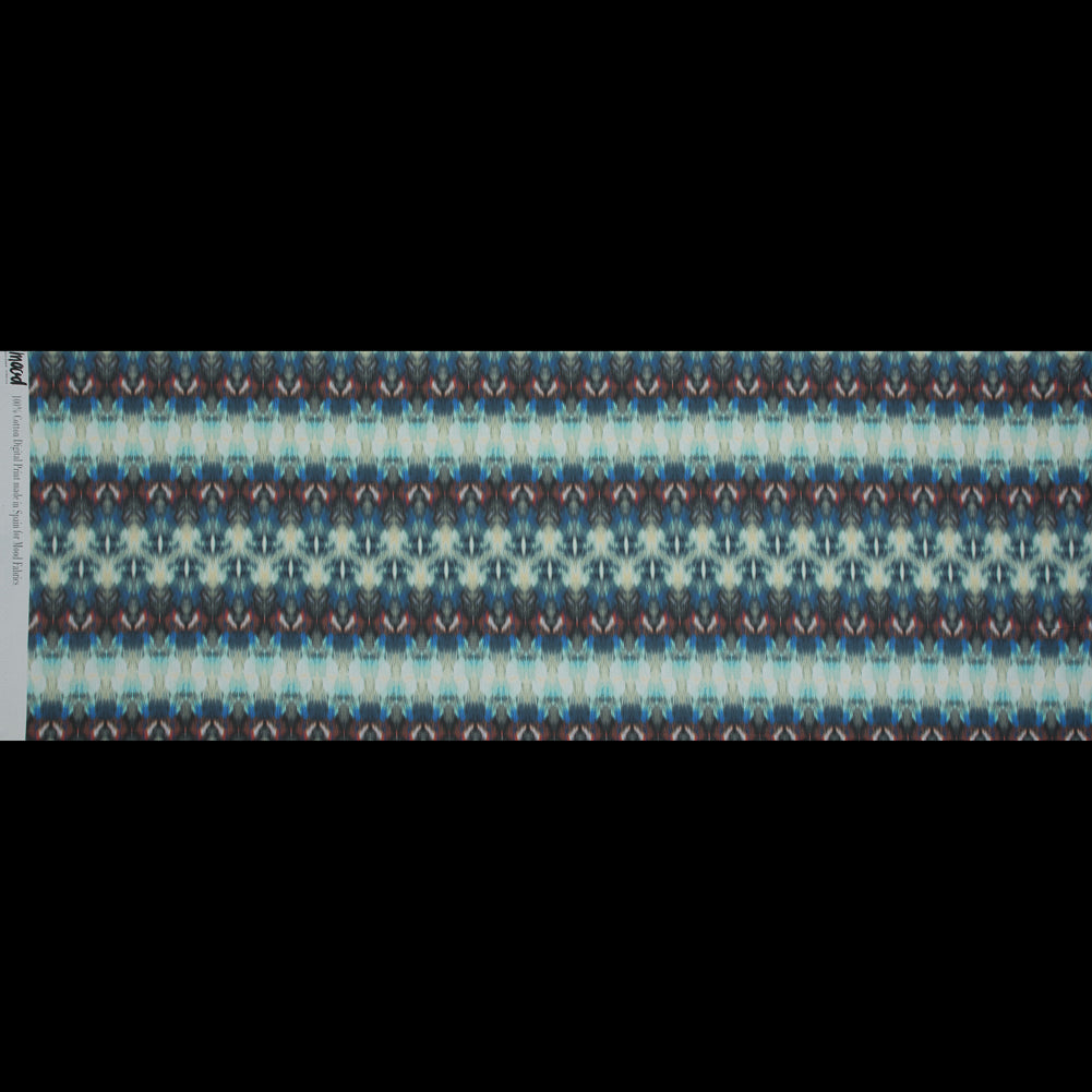 Mood Exclusive Rorschach Rainbow Green Cotton Poplin - Full