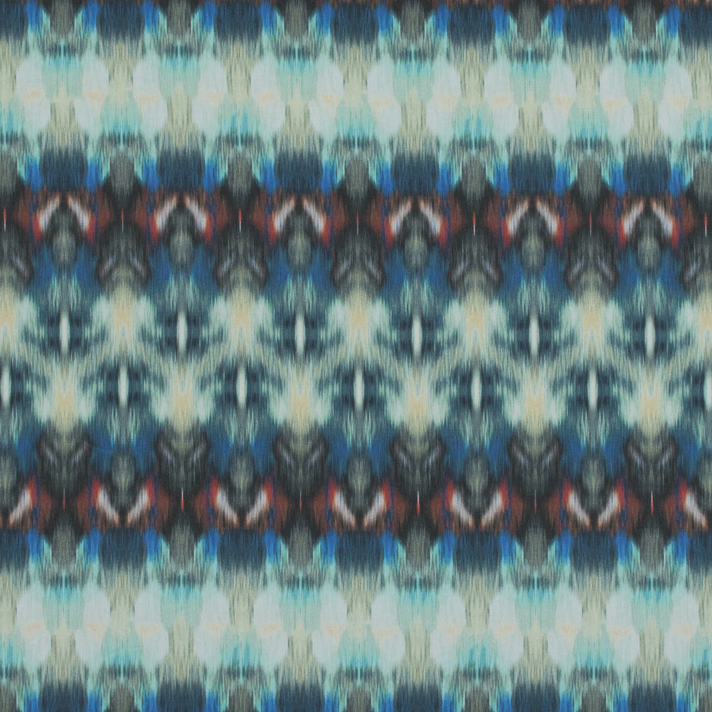 Mood Exclusive Rorschach Rainbow Green Cotton Poplin