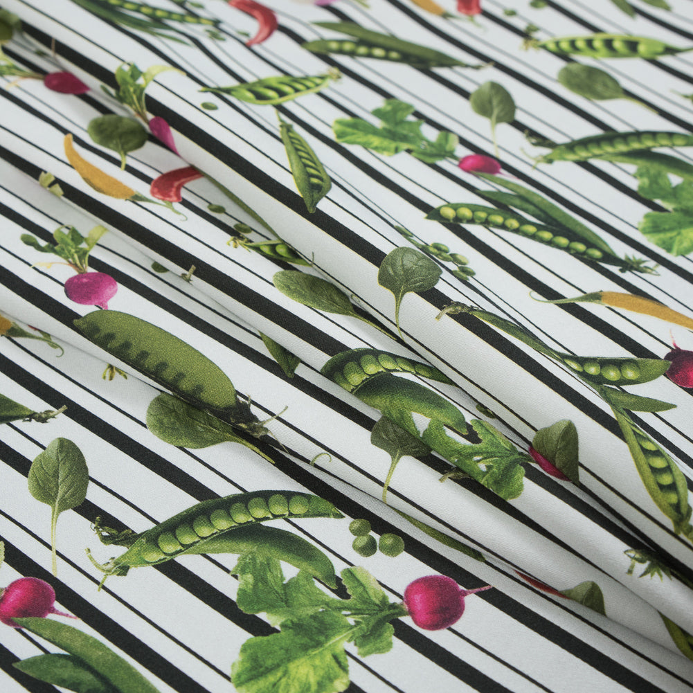 Mood Exclusive White Joy of Friendship Stretch Cotton Sateen Detail