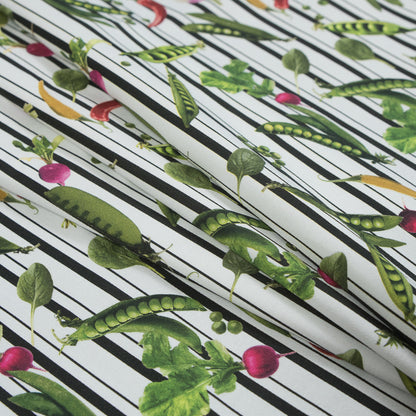 Mood Exclusive White Joy of Friendship Stretch Cotton Sateen Detail