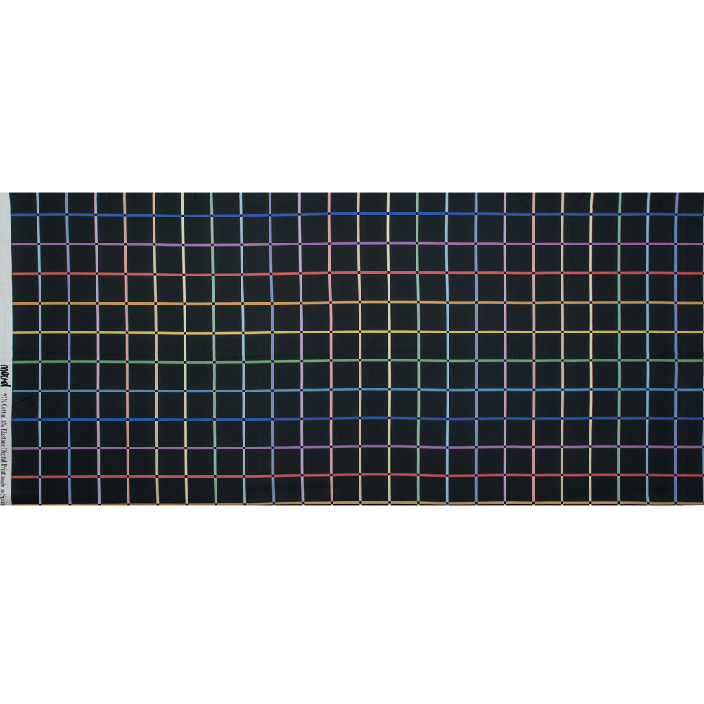 Mood Exclusive Rainbow Windows Stretch Cotton Sateen Folded