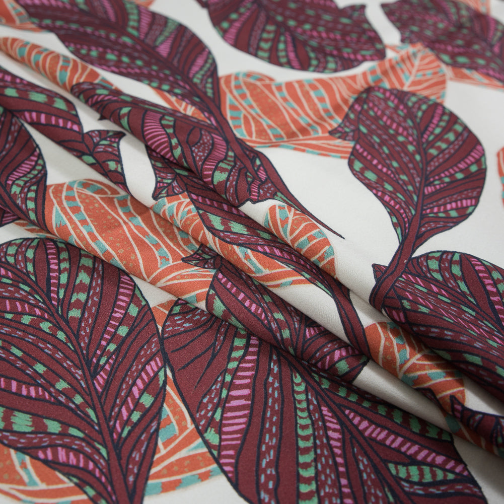 Mood Exclusive Bright Dead Things Off-White Stretch Cotton Sateen - Detail