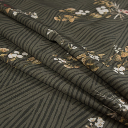 Mood Exclusive Cultivation of Gratification Olive Stretch Cotton Sateen - Folded