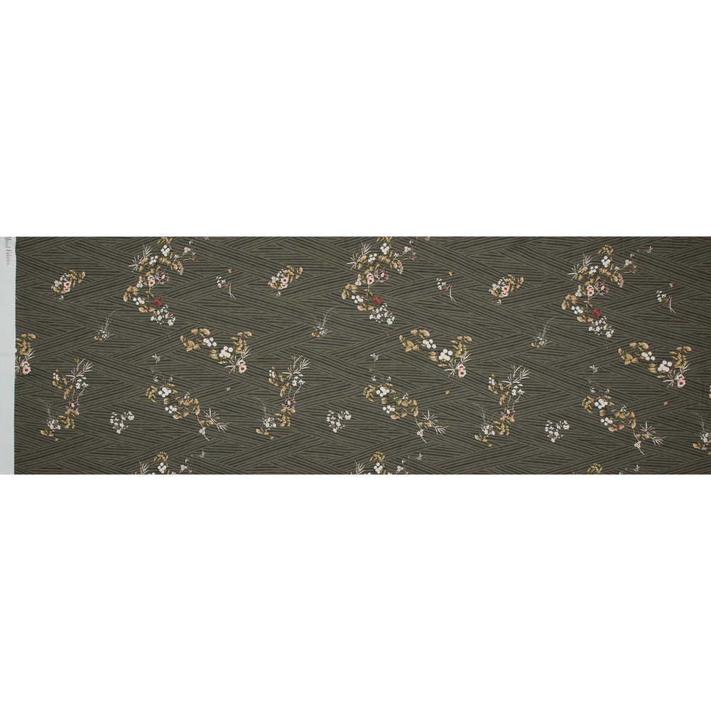 Mood Exclusive Cultivation of Gratification Olive Stretch Cotton Sateen - Full