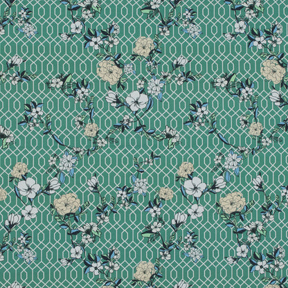 Mood Exclusive La Fortuna de lo Memorable Green Cotton Poplin