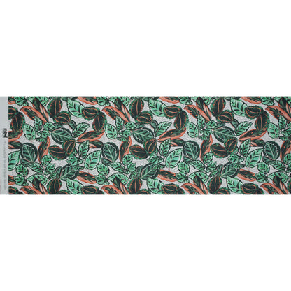 Mood Exclusive Tropical Snowglobe Green and Orange Cotton Poplin - Full