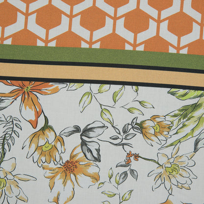 Mood Exclusive Italian Wedding Green and Orange Cotton Poplin - Full