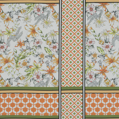 Mood Exclusive Italian Wedding Green and Orange Cotton Poplin